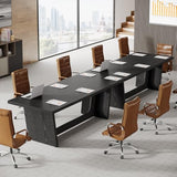Tribesigns 14-16 People Conference Table, 12 FT Large Rectangular Meeting Seminar Table