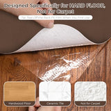Office Chair Mat for Hardwood Floor, 40" x 48" Desk Computer Chair Mat, Under Desk Rug, Coffee