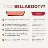 Bellabooty Premium Hip Thrust Belt - Adjustable Exercise Belt for Glutes & Squats, - Weightlifting Belt Support for Women - Pink