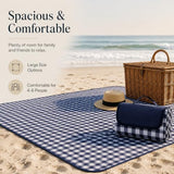 Custom Empire Shop Personalized Extra Large Picnic Blanket - Customized Outdoor Beach Blanket Waterproof Sandproof Portable Blankets - Foldable and Lightweight Mat for Camping, Park, Hiking, Patio