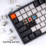 USB Wired Mechanical Keyboard with Keychron Super Red Switch/Double-Shot Keycaps/RGB Backlight