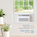 Keystone 10,000 BTU Window Mounted Inverter Air Conditioner with Quiet, High Efficiency Operation and Remote, Window AC Unit for Apartment, Living Room, Bedroom, Medium Rooms up to 450-Sq. Ft.