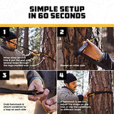 Wise Owl Outfitters Camping Hammock - Portable Hammock Double Hammock Camping up to 500lbs, Accessories for Outdoor, Indoor w/Tree Straps, Double Blue & Grey