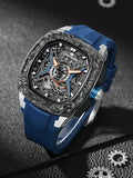 TSAR BOMBA Mens Automatic Watches Luxury Skeleton Mechanical Wristwatch for Men
