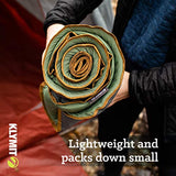 Klymit Klymaloft Lofted Inflatable Sleeping Pad for Camping With Memory Foam, Ultra-Thick Hiking and Backpacking Air Bed, 5 Inch Thick, Regular