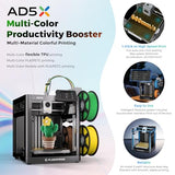 FLASHFORGE 3D Printer AD5X w/o Filament, IFS Multi-Color Printing