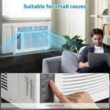 Towallmark Window Air Conditioner 6000 BTU - Cools Areas Up to 250 Sq. Ft., with Dehumidifier, Fan, ECO Mode, Auto-Restart & 3 Speeds for Home