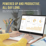14" HD BrightView Laptop, Intel Celeron N150, 16GB RAM, 416GB Storage (128GB eMMC + 288GB Docking Station Set), Intel UHD Graphics