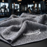 Yekblossom 6 Pack Cooling Towel, Ice Towel for Neck, Soft Breathable Microfiber Towel, Hyper-Evaporative Cooling Towels for Yoga Sports Gym Running Workout Camping Outdoor Activities (3black+3grey)