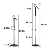 Erytlly Hair Dryer Stand Hands Free 360-Degree Rotating Adjustable Height Metal Hair Dryer Stand Blow Dryer Holder About for 0.5kg Hair Dryer in Bathroom, Vanity, Makeup Room