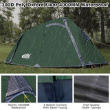 1 Person Backpacking Tent Waterproof Windproof Single Person Tent Lighweight Compact One Person Tent Easy Setup for Camping, Hiking, Mountaineering, Cycling, Biking - Green
