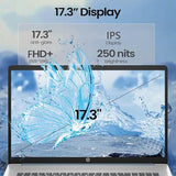 HP 17.3" Touchscreen Business Laptop, AMD Ryzen 5 Processor (Beats Intel i7-1355U), 16GB DDR5 RAM
