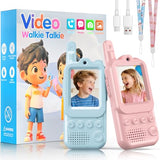 Upgraded Kids Video Walkie Talkies 2 Pack, 1100FT Long Range, Large Screen, Voice & Text Chat, Gaming, Camera, Voice Changer, Christmas Stocking Stuffers Gifts for Boys Girls Outdoor Camping
