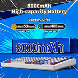 Mechanical Gaming Keyboard, Wireless Creamy Keyboard Hot Swappable Custom Keyboards Rechargeable
