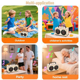 DIY Bluetooth Speaker Kit with Black Metal Handle - STEM Projects for Kids & Adults Age 8-12, Build Portable Speaker with LED Light, Science Experiment Electronics Set, Birthday Gifts for Boys & Girls