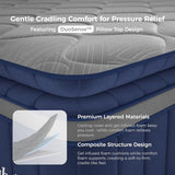 Sweetnight CoolNest Hybrid King Size Mattress 14 Inch, Cooling Pillow Top