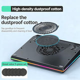 Gaming Laptop Cooling Pad with Adjustable Speed and LED Lights for 15.6-19 Inch Notebooks Cooling Pad for Gaming Laptop