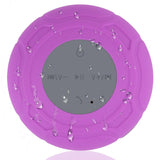Annlend Bluetooth Shower Speaker Waterproof Wireless Mini Small Cute Portable Water Resistant Bathroom Speaker Suction Cup, Handsfree Speakerphone with Built-in Mic,4hrs of Playtime - Purple