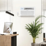 Keystone 14,000 BTU Wall Mounted Air Conditioner with Supplemental Heat and Dehumidifier Function, 230V, Wall AC for Living Room and Large Rooms up to 700 Sq.Ft., Quiet, High Efficiency AC with Remote