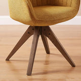 Art Leon Desk Chair No Wheels - Mid Century Modern Office Chair
