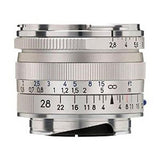 ZEISS Ikon Biogon T ZM 2.8/28 Lens for Leica M-Mount Rangefinder, Silver