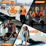 PJ PINJIAN Adjustable Weighted Vest 12-18 lbs for Men and Women - Unisex Weight Vest for Workout, Running, Rucking, Strength Training - Durable & Breathable Body Weight Vest for Home Gym, CrossFit Murph