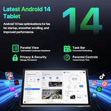 2026 Android Tablet with Gemini AI, 12GB+64GB+1TB Expand, 10.2inch Tablet