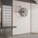 PSYCHE GOD Mid Century Modern Large Silent Wall Clock Non Ticking for Living Room, 40 inch Giant Decorative Round Black Clock for Wall, Big Unique Metal Fancy Clock Wall Decor for Bedroom Entryway