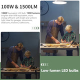 evelor 24-Packs A19 LED Light Bulbs,100 Watt Equivalent 2700K Soft White Bright Bulbs Efficient 13W,1500 Lumens E26 Base, Non-Dimmable, 15000-Hour Lifespan for Bedroom, Living Room, Office