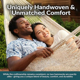 Sunnydaze Handwoven XXL Thick Cord Mayan Double Hammock for Outside - 625-Pound Capacity Heavy-Duty Outdoor Hammock - Natural