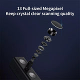 QERTYHJK Portable 13MP Book Scanner Flatten Curve Technology Capture Max A3 Document Fast Scan for Office Library School