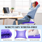 Seat Cushion, Thickened Big Gel Seat Cushion, Strong Support, Sciatica & Back Pain Relief, Breathable Cool Suitable as Office Chair Cushion