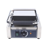 Commercial Sandwich Press 1800W Countertop Panini Grill 110V Sandwich Panini Press Grill Non Stick Surface Electric Maker Temperature Control for Hamburgers Steaks for Restaurant Cafe