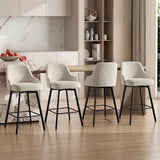 KISLOT 26" Counter Height Swivel Bar Stools Set of 4