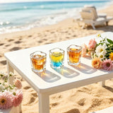 Valeways 2oz Heavy Base Shot Glasses, Sets of 6/Heart Shaped Clear Tequila Shots/Square Shot /Espresso Shot Glass/Bulk Shot Glasses