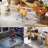Office Chair Mat for Low Pile Carpet with Lip, 46" x 72" Clear Plastic Floor Protector