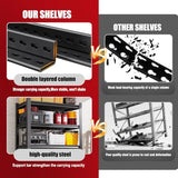 Set of 3 Garage Shelving-2500 lbs 5 Tier Storage Shelves