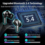Wireless Earbuds, 2026 Bluetooth 5.4 Headphones NEW Ear Buds 40H Bass Stereo in-Ear Earphones