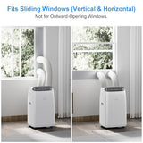 Gasbye Dual Hose Portable Air Conditioner, [2026 Upgraded] Full DC Inverter Compressor, Energy-Saving 13.6 CEER, Low Noise (45dB), Cools Room up to 500 Sq.Ft., Backlit Remote Control, 14,000BTU, White