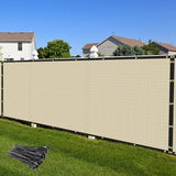 Privacy Fence Screen 4' x 50' Heavy Duty Fencing Cover Mesh Windscreen Cloth for Outdoor