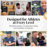 Athlete Mindset & Motivation Cards – 52 Winning Habits for Confidence, Grit & Mental Toughness – For Athletes, Coaches & Parents – Includes Wooden Display Stand – Gift for Athletes & Coaches