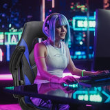 Sweetcrispy Computer Video Game Desk Chair: Ergonomic Comfy Lumbar Support