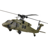 YounggDiy Mini WL K170 Black Hawkk Helicopter for Adults, WL K170 Black Hawkk UH-60L 170 2.4G 4CH Flybarless RC Helicopter, Outdoor Hobby RC Toy Model (RTF Version)