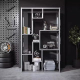 BGGJJ Book Shelf Creative Industrial Style Floor-Standing Storage Rack Office Bookshelf