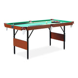 Crucis 5.5-Foot Folding Billiard/Pool Table (Green Original) RACK