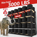 PrimeZone 60" W X 24" D X 72" H Heavy Duty Garage Storage Shelves, 3000 LBS