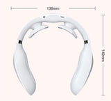 HCUCTOS Intelligent Neck Massager with Heat Portable Massage Equipment with Voice Broadcast Cordless