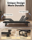 Mixcous King Adjustable Bed Frame with Zero Gravity Heavy Duty 750 lbs
