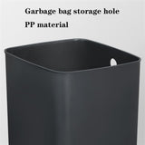 Trash Bin Kitchen 3.1 Gallon Square Garbage Can, Open Top Metal Design with Removable Liner for Office, Living Room, Hotel and Commercial Use