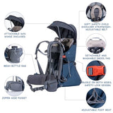WIPHA Hiking Baby Carrier Backpack, Lightweight Child Carrier, Breathable Mesh Toddler Carrier for Outdoor Adventures, Ergonomic Design, Perfect for Travel, Hiking & Daily Use